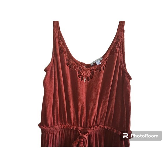 Patrons of Peace Burnt Orange Romper Jumpsuit Womens Size M - Picture 2 of 4